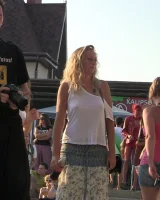 Candid girls with sexy bodies walking on the beach