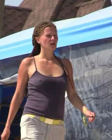 Candid girls with sexy bodies walking on the beach