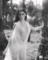 Exciting nude beach busty girl in yellow bikini