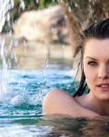 Exciting tasty girlfriends with puffy nipples are in sexy bikinis by the pool