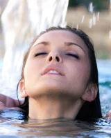 Exciting tasty girlfriends with puffy nipples are in sexy bikinis by the pool