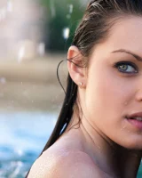 Exciting tasty girlfriends with puffy nipples are in sexy bikinis by the pool