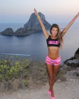 Beautiful sexy party girl in bikinis